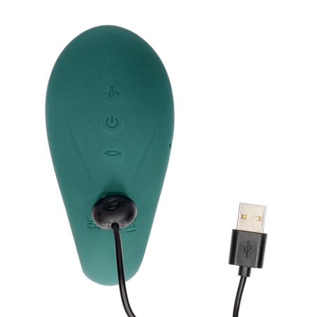 Twitch 3 | Rechargeable Vibrator and Suction | Forest Green