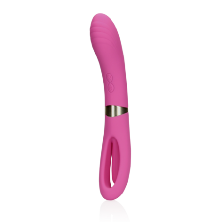 Double-Sided Flapping and G-Spot Vibrator - Exuberant Pink