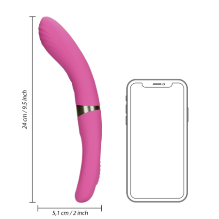 Double-Sided Flapping and G-Spot Vibrator - Exuberant Pink