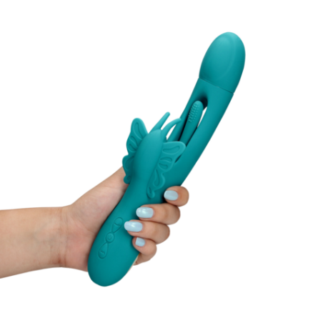 LoveLine | Flapping G-Spot Butterfly Vibrator - Peacock Blue