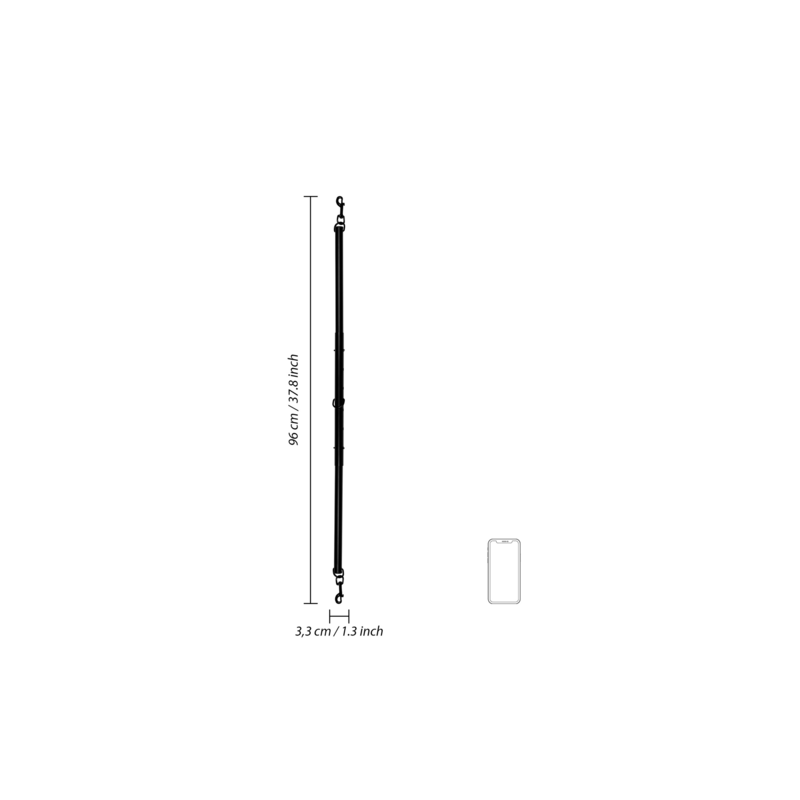 OUCH! | Adjustable Spreader Bar - Black