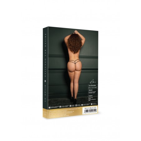 Le Desir | Ami | Thong with Adjustable Sliders and Golden Details | Size: XL/3XL