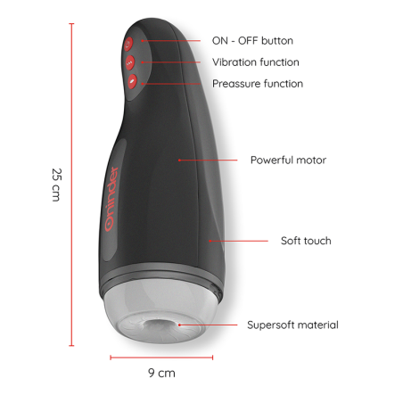 Oninder | Seoul | Rechargeable Male Masturbator | 10 Speed - APP