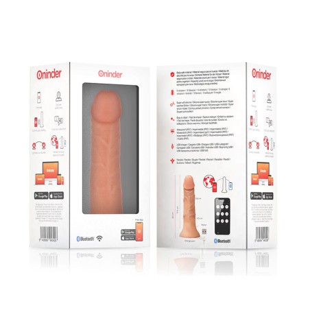 Oninder | BOGOTÁ | App Controlled Vibrating Dildo - 22cm