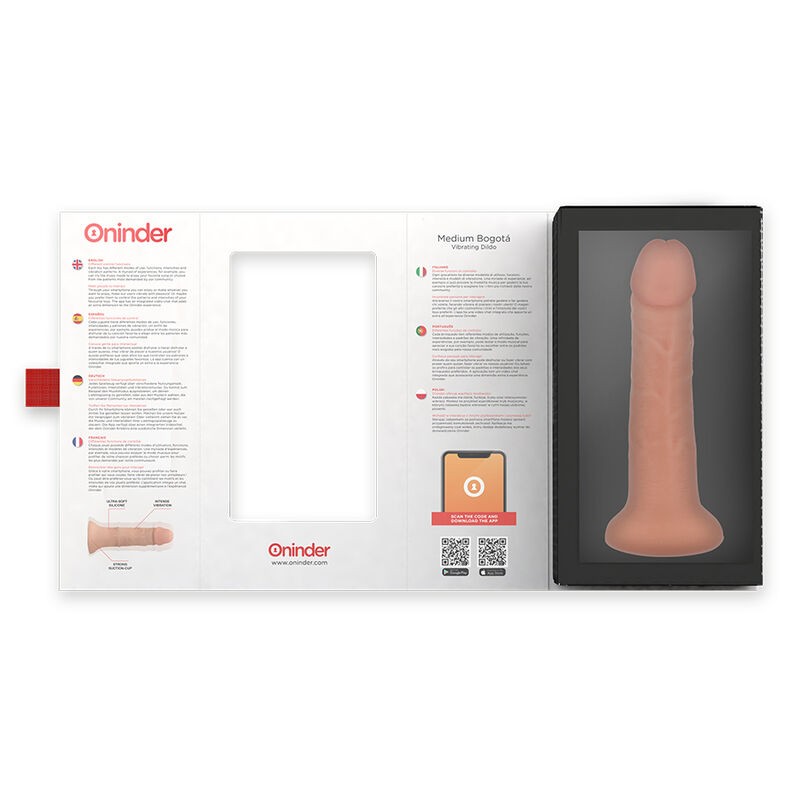 Oninder | BOGOTÁ | App Controlled Vibrating Dildo - 22cm