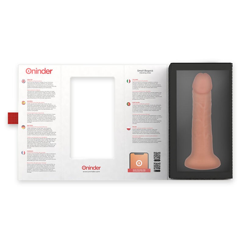 Oninder | BOGOTÁ | App Controlled Vibrating Dildo - 17cm