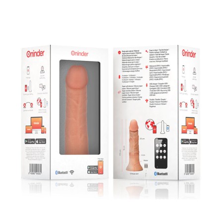 Oninder | BOGOTÁ | App Controlled Vibrating Dildo - 17cm