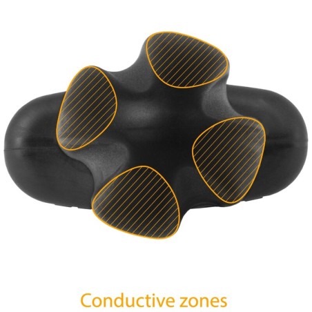 Electrastim | Tartarus | Quadripolar Silicone Anal Plug | Black