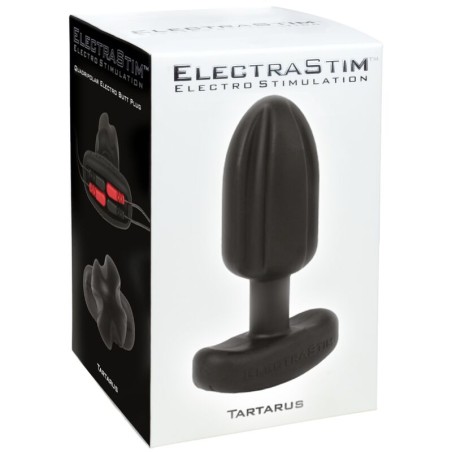 Electrastim | Tartarus | Quadripolar Silicone Anal Plug | Black