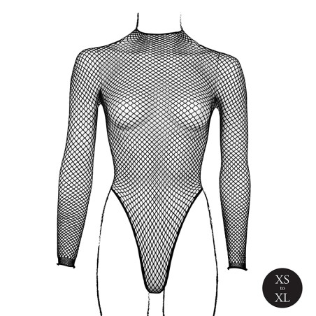 Body with Fishnet Structure and Turtle Neck | Size: XS/XL