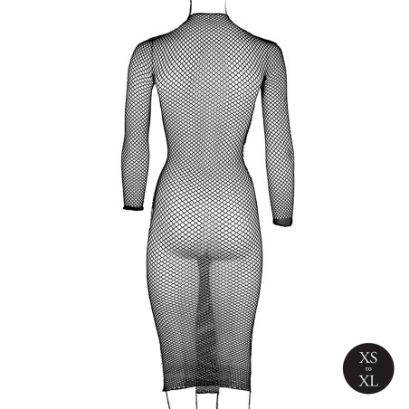 Long Dress Fishnet Structure and Turtle Neck | Size: XS/XL