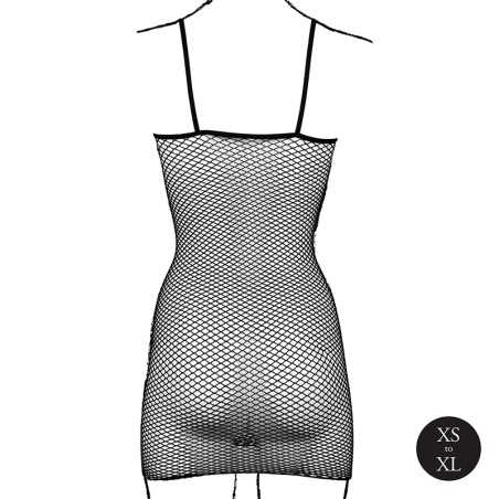 Short Dress Fishnet and Spaghetti Straps | Size: XS/XL