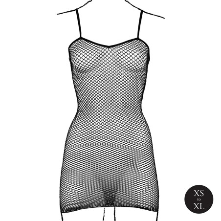 Short Dress Fishnet and Spaghetti Straps | Size: XS/XL