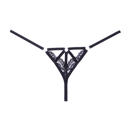 Allure | Do Not Disturb - Lace Thong | Black | Size: S/L