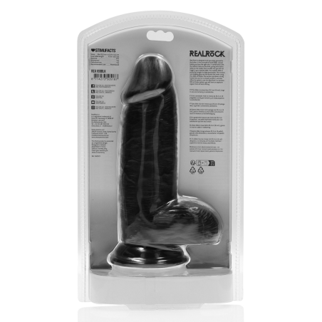 Extra Thick Straight with Balls | Black | 20cm