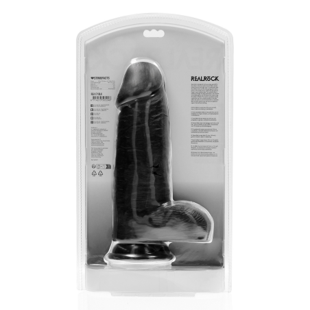 Extra Thick Straight with Balls | Black | 25cm