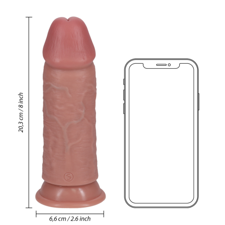 Extra Thick Straight Dildo with Suction Cup | 20cm