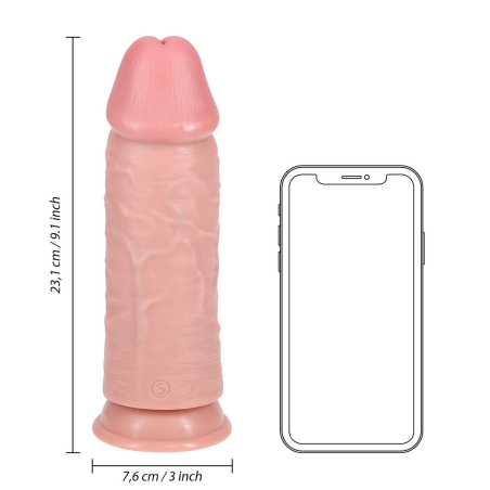 Extra Thick Straight Dildo with Suction Cup | 23cm