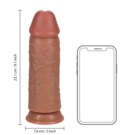 Extra Thick Straight Dildo with Suction Cup | Latin | 23cm