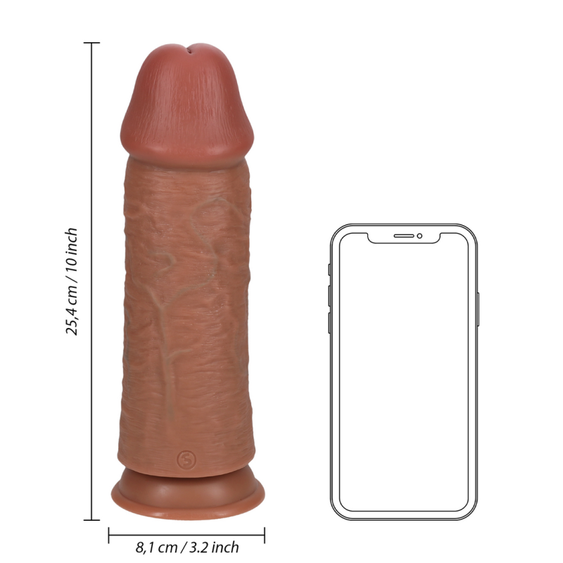Extra Thick Straight Dildo with Suction Cup | Latin | 25cm