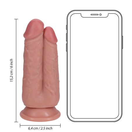 Two in One Realistic Dildo | 15cm