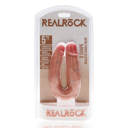 U Shaped Double Realistic Dildo | 12cm