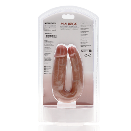 U Shaped Double Realistic Dildo | Latin | 12cm