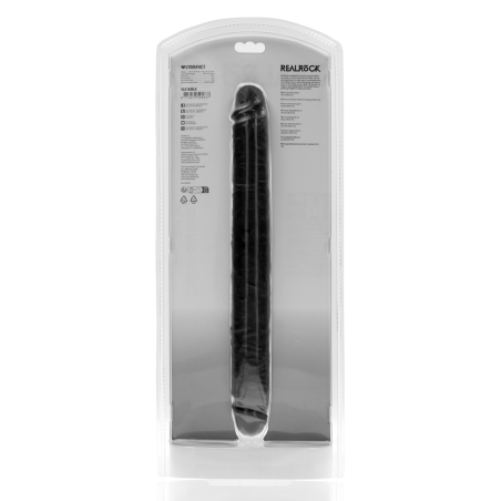 Slim Double Ended Dong | Black | 35cm