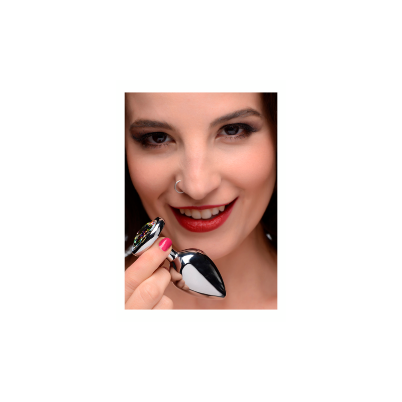 Rainbow Prism | Heart Butt Plug | Medium