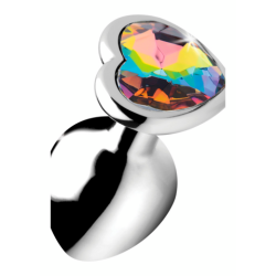 Rainbow Prism | Heart Butt Plug | Medium