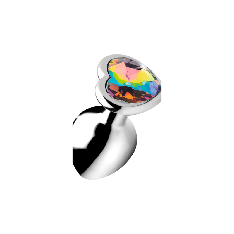 Rainbow Prism | Heart Butt Plug | Medium
