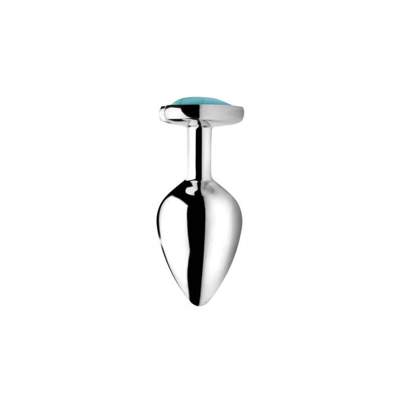 Turquoise Heart Butt Plug | Medium