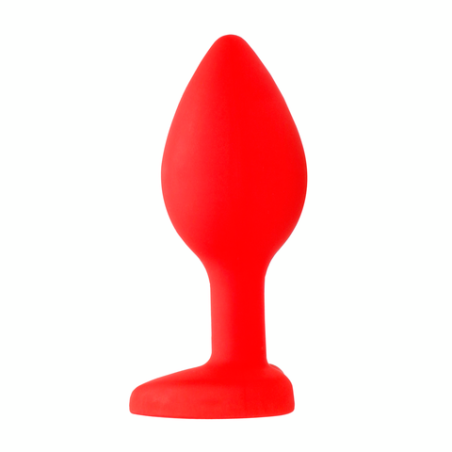 Silicone Butt Plug with Diamond Heart | Regular