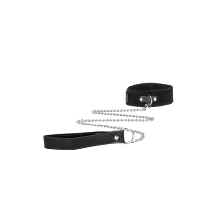 Black and White | Velcro Collar with Leash and Handcuffs