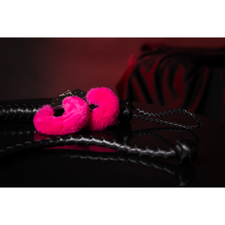 Furry Metal Hand Cuffs | Pink