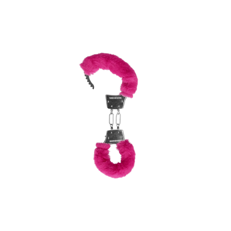 Furry Metal Hand Cuffs | Pink