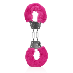 Furry Metal Hand Cuffs | Pink