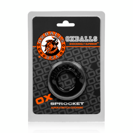 Sprocket | No-Roll Comfort Cockring | Black