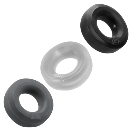 Huj3 | Cockring 3-pack | Tar / Ice / Stone