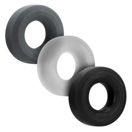 Huj3 | Cockring 3-pack | Tar / Ice / Stone