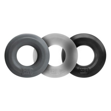 Huj3 | Cockring 3-pack | Tar / Ice / Stone