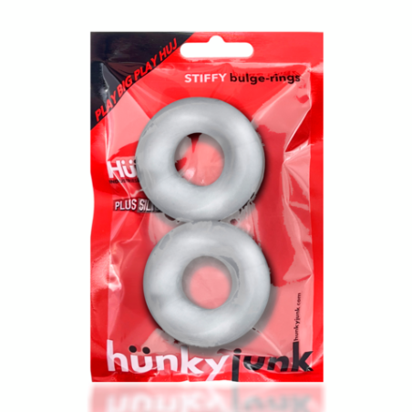 Stiffy | 2-pack No-Roll Cockrings | Clear