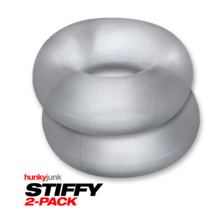 Stiffy | 2-pack No-Roll Cockrings | Clear