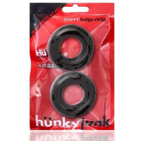 Stiffy | 2-pack No-Roll Cockrings | Black