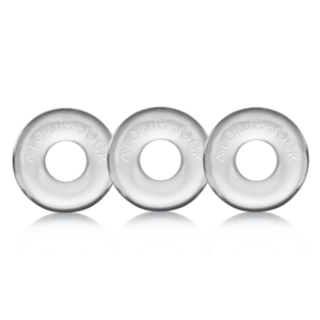 Ringer | 3-Pack of Do-Nut-1 Cockrings | Clear