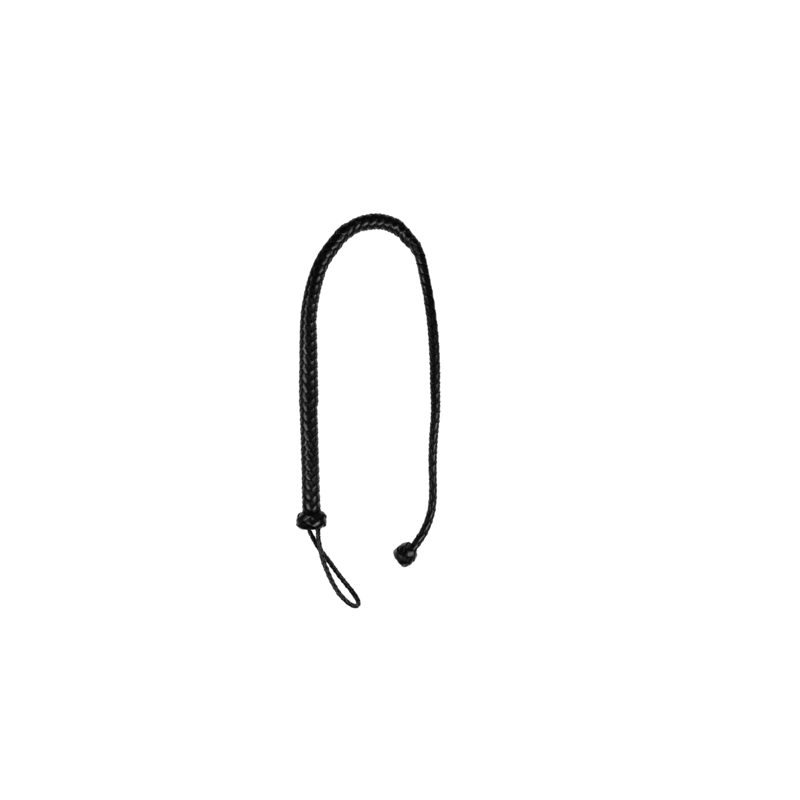PU Leather Whip with Knot Detail | Black | 122cm