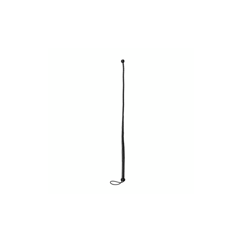PU Leather Whip with Knot Detail | Black | 122cm