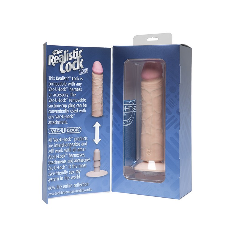 The Realistic Cock UR3 Without Balls 20cm - Flesh