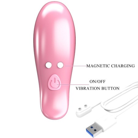 Leaf | Vibrating Nipple Clamps | Pink