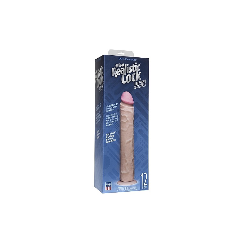 The Realistic® Cock UR3® Without Balls 30cm - Flesh